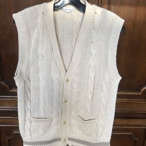 Womans Calvin Klein Cable Knit Vest 